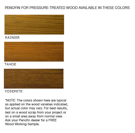 Penofin Color Chart